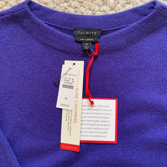 talbots cashmere sweaters